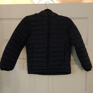GAP Black Puffer Jacket with Quilted Design